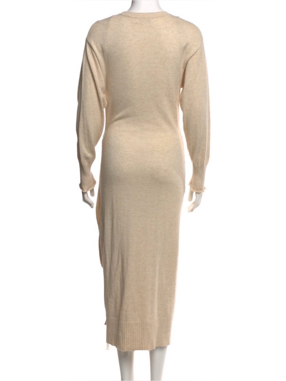 Jonathan Simkahi Evalynn Beige Knit Sweater Dress - Picture 7 of 8